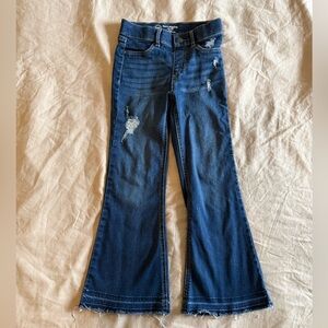Wonder Nation Blue Distressed Flare Jeans
